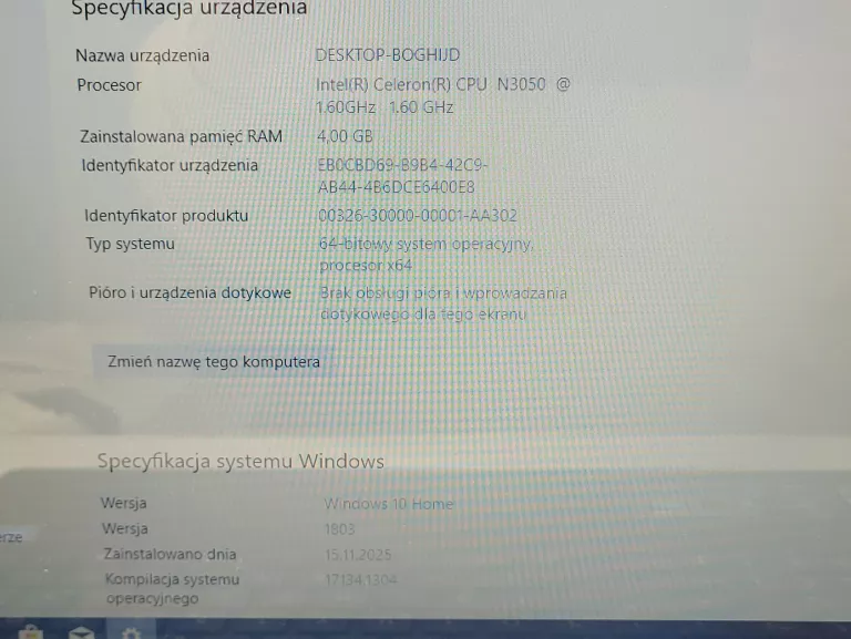 LAPTOP ASUS X553S | INTEL CELERON N | 4GB RAM | 1TB