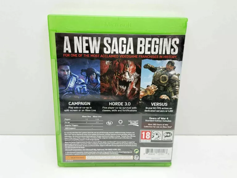 GRA XBOX ONE GEARS OF WAR 4