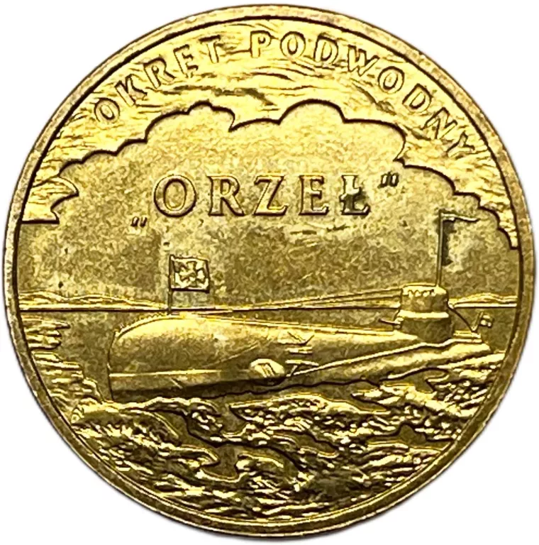 MONETA 2 ZŁOTE 2012 POLSKIE OKRĘTY - ORP ORZEŁ