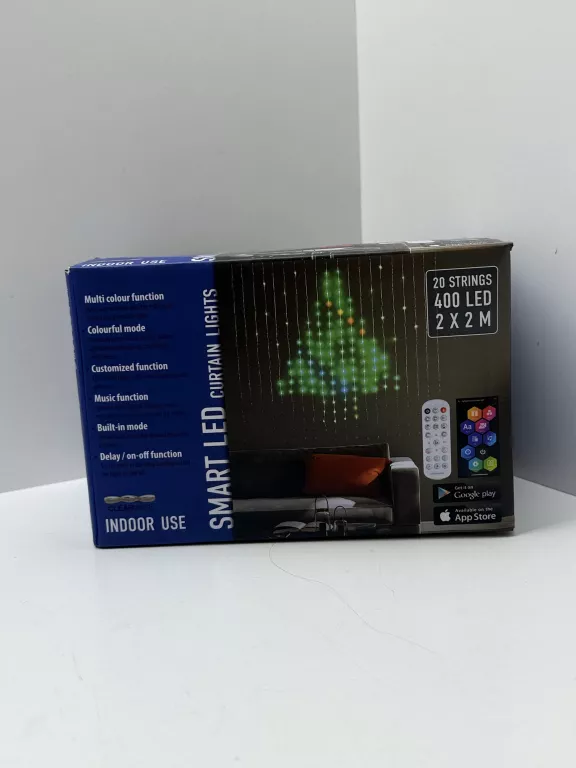 INTELIGENTNA KURTYNA ŚWIETLNA, PROGRAMOWALNE DIODY NA KAŻDĄ OKAZJE 2X2M