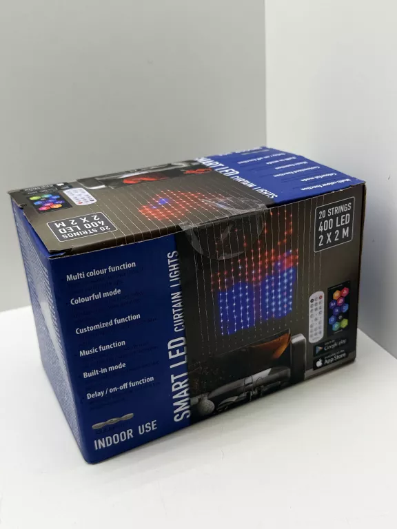 INTELIGENTNA KURTYNA ŚWIETLNA, PROGRAMOWALNE DIODY NA KAŻDĄ OKAZJE 2X2M