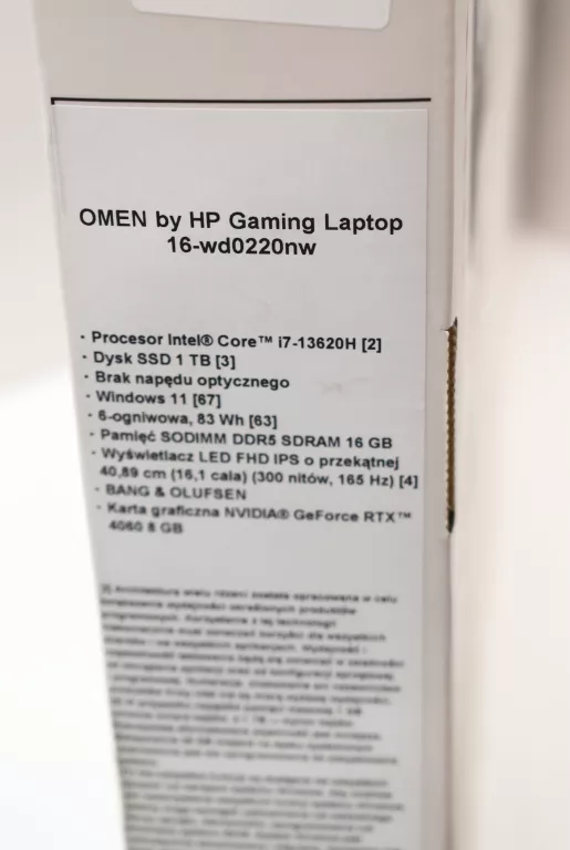 LAPTOP HP OMEN 16 WD0220NW