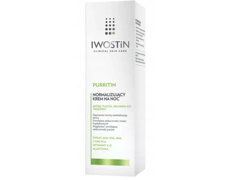 IWOSTIN PURRITIN NORMALIZUJĄCY KREM NA NOC 40 ML