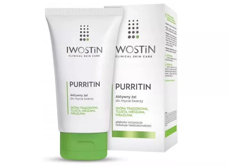IWOSTIN PURRITIN AKTYWNY ŻEL DO MYCIA TWARZY 150 ML