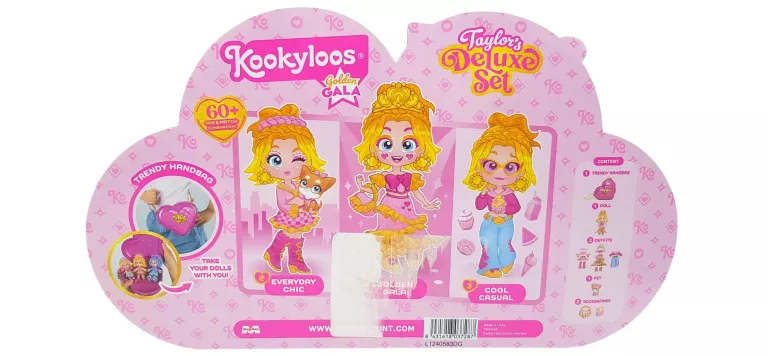 KOOKYLOOS TAYLOR'S DELUXE SET GOLDEN GALA AKCESORIA
