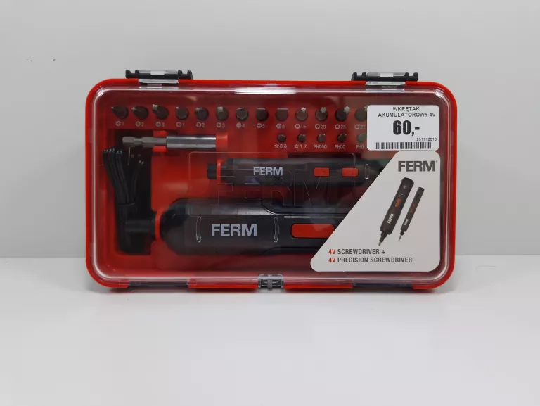 WKRĘTAK AKUMULATOROWY 4V FERM Z KOŃCÓWKAMI CDM 1200
