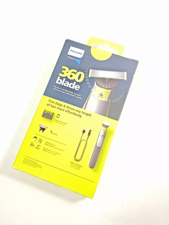 GOLARKA PHILIPS ONEBLADE 360 + NASADKA GRZEBIENIOWA 5W1 QP2734/23