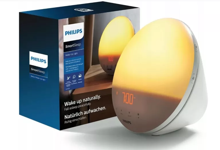 LAMPKA BUDZIK RADIO PHILIPS WAKE-UP LIGHT HF3531/01 USB