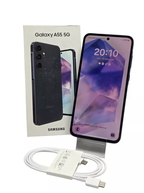 TELEFON SAMSUNG GALAXY A55 5G 8/256GB NIEBIESKI W BARDZO DOBRYM STANIE !