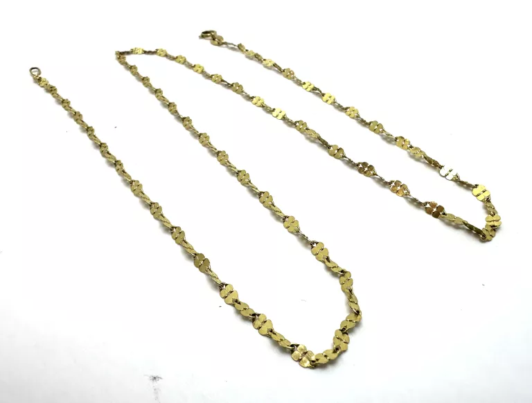 ZŁOTY ŁAŃCUSZEK - 333 - 1,36G - 45CM