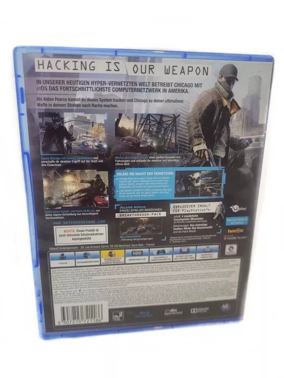 GRA PS4 WATCH DOGS SPECIAL EDITION
