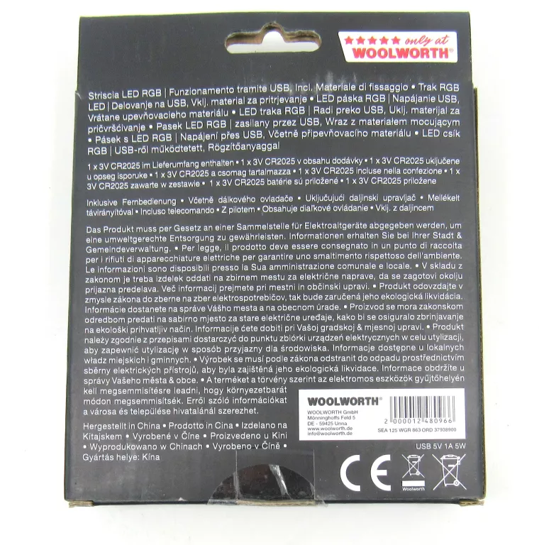 LED ŚWIATŁA 2 M W.ENERGY STRIPE RGB