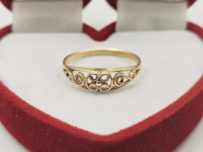 ZŁOLTY PIERŚCIONEK P.585 1,55GR R.15