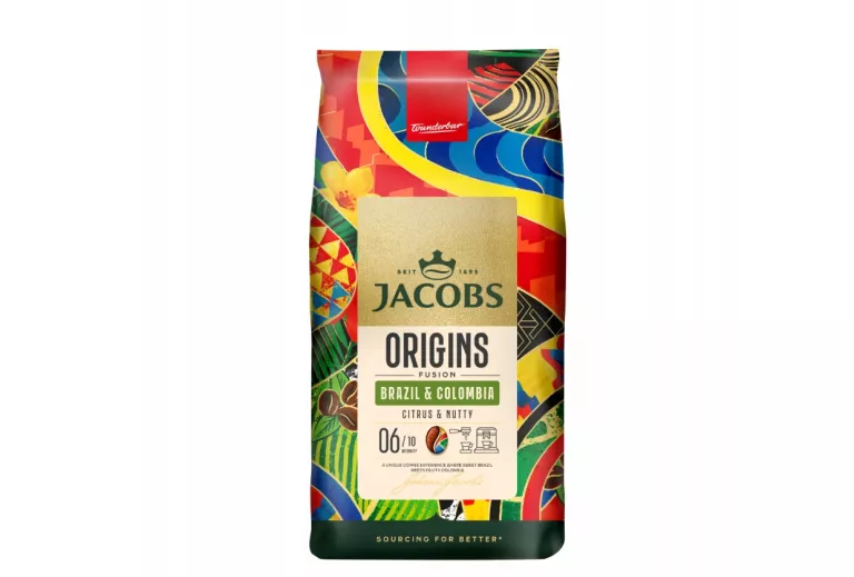 KAWA ZIARNISTA JACOBS ORIGINS FUSION BRAZIL & COLOMBIA 1KG 100% ARABICA