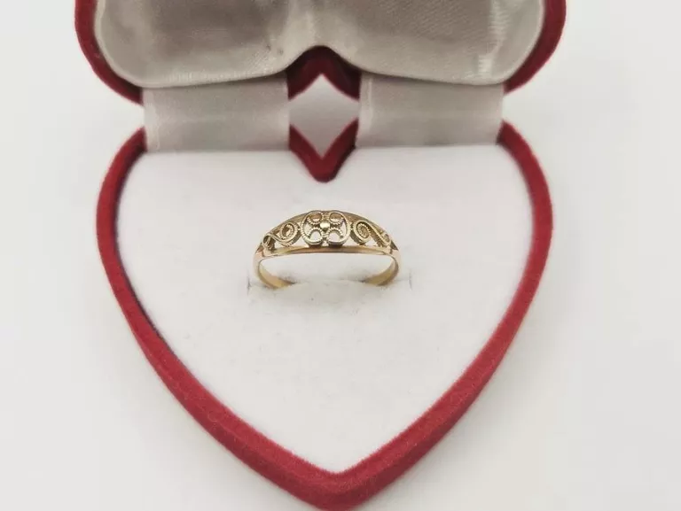 ZŁOLTY PIERŚCIONEK P.585 1,55GR R.15