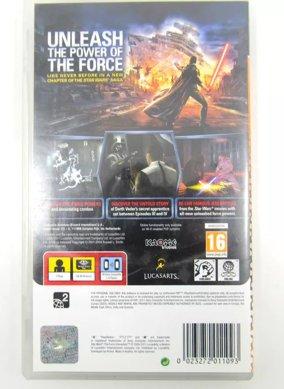 STAR WARS: THE FORCE UNLEASHED PSP