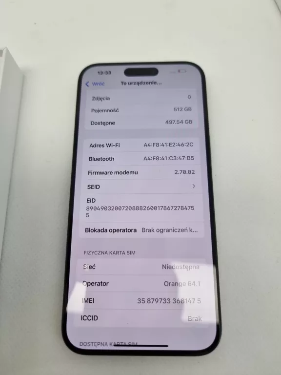 TELEFON IPHONE 15 PRO MAX 512GB