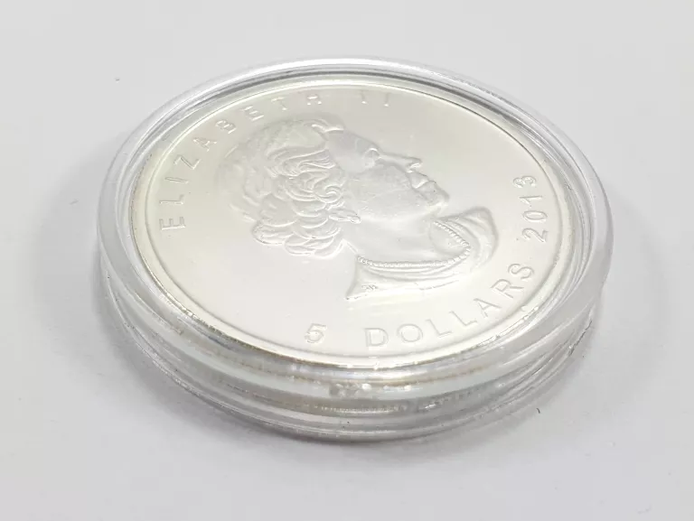 SREBRNA MONETA KANADA 1OZ 999 ELŻBIETA II, 5 DOLARÓW 2013