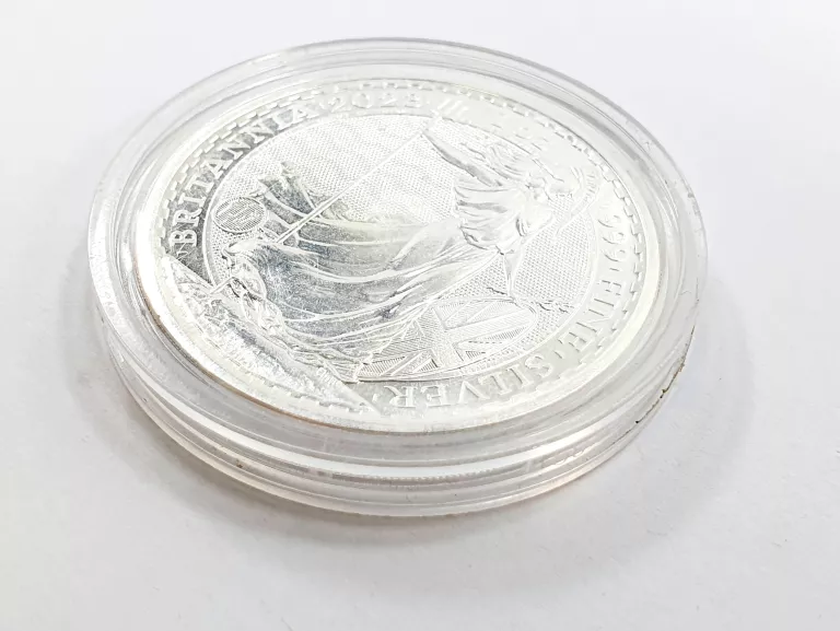 SREBRNA MONETA BRYTYJSKA BRITANNIA 1 OZ 2023 999 SILVER 2 POUNDS