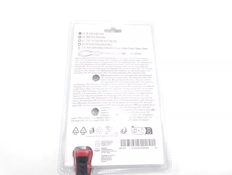 ZESTAW ŚRUBOKRĘTÓW FLEXI 31-CZĘŚCIOWY