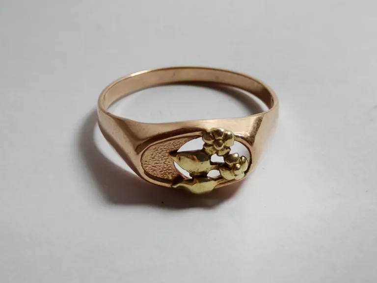 PIĘKNY ZŁOTY PIERSCIONEK 2,92G 585 R21