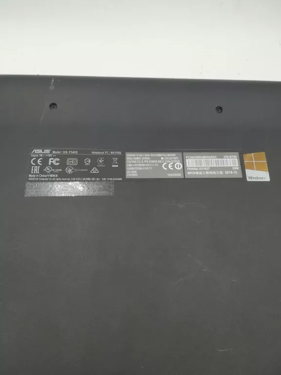 LAPTOP ASUS F540S