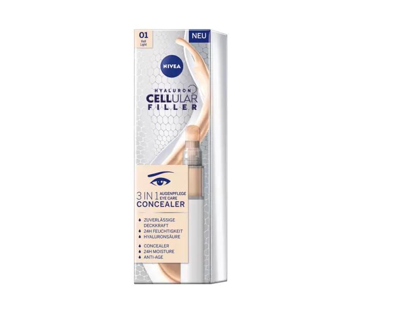 NIVEA HYALURON CELLULAR FILLER 3IN1 EYE CARE CONCEALER 01 LIGHT 4 ML