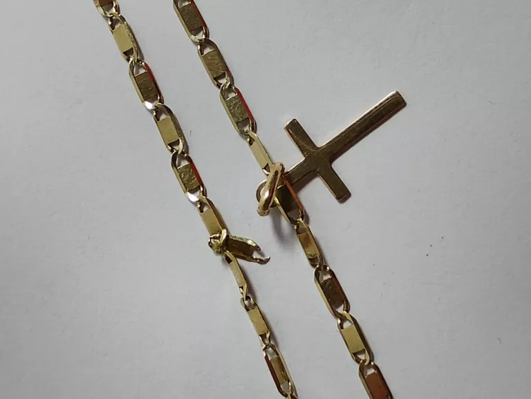 PIĘKNY ZŁOTY ŁAŃCUSZEK 3,5G 585 46CM