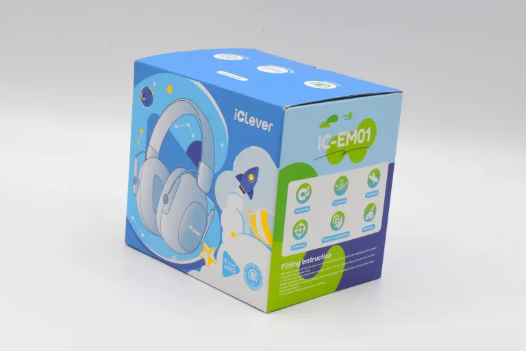 NAUSZNIKI OCHRONNE DLA DZIECI REDUKCJA SZUMÓW AUTYZM ICLEVER IC-EM01