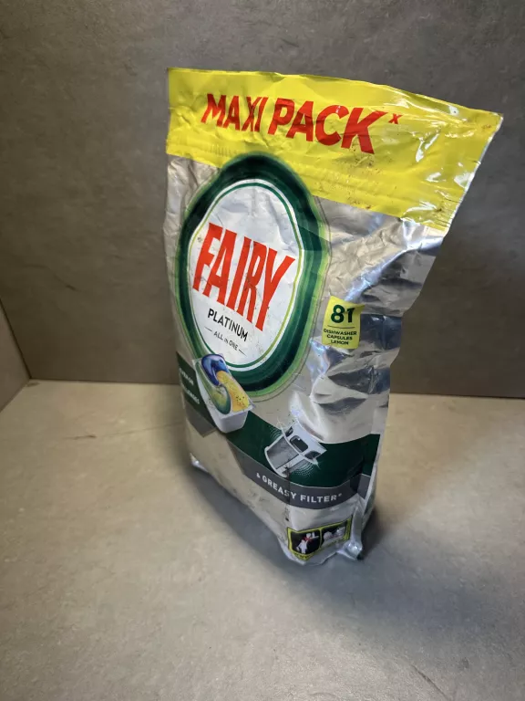 FAIRY PLATINUM ALL IN ONE KAPSUŁKI DO ZMYWARKI CYTRYNA 81 SZT.