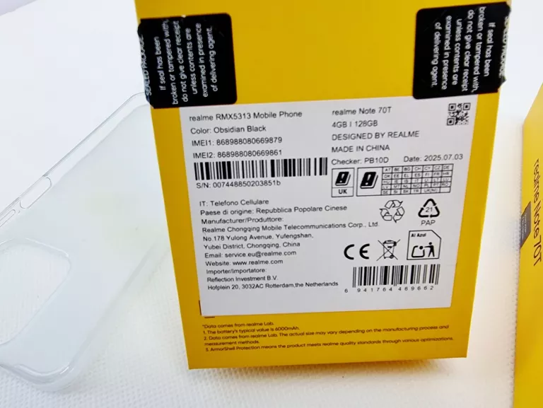 REALME NOTE 70T 4/128GB CZARNY