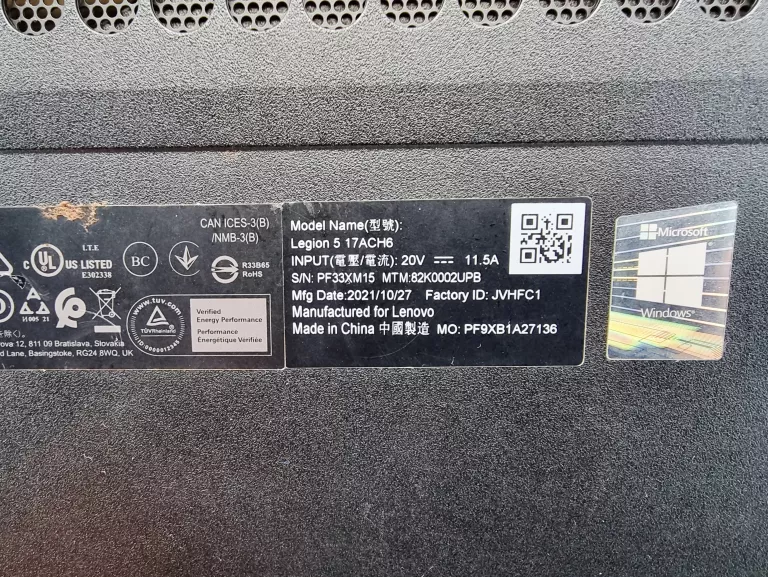 LENOVO LEGION 5 17ACH6