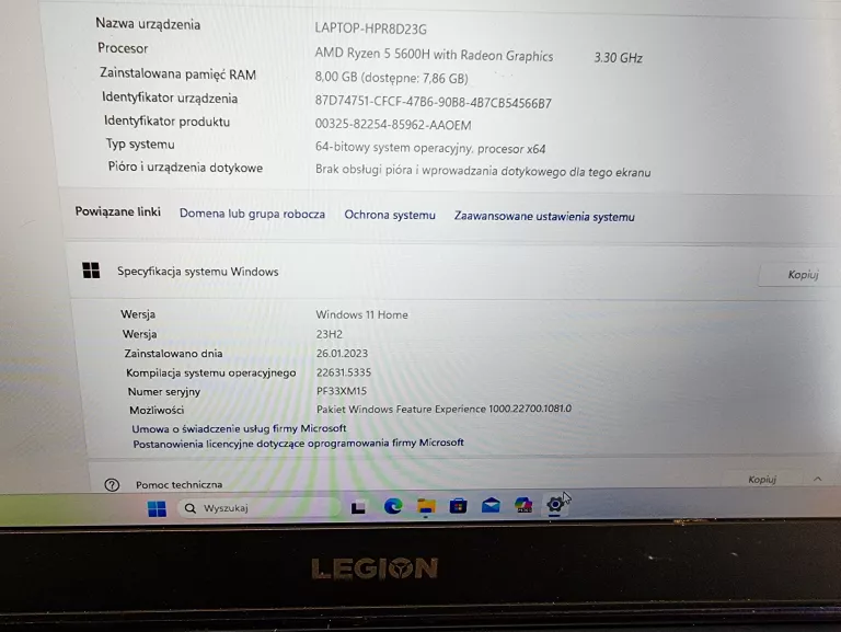 LENOVO LEGION 5 17ACH6