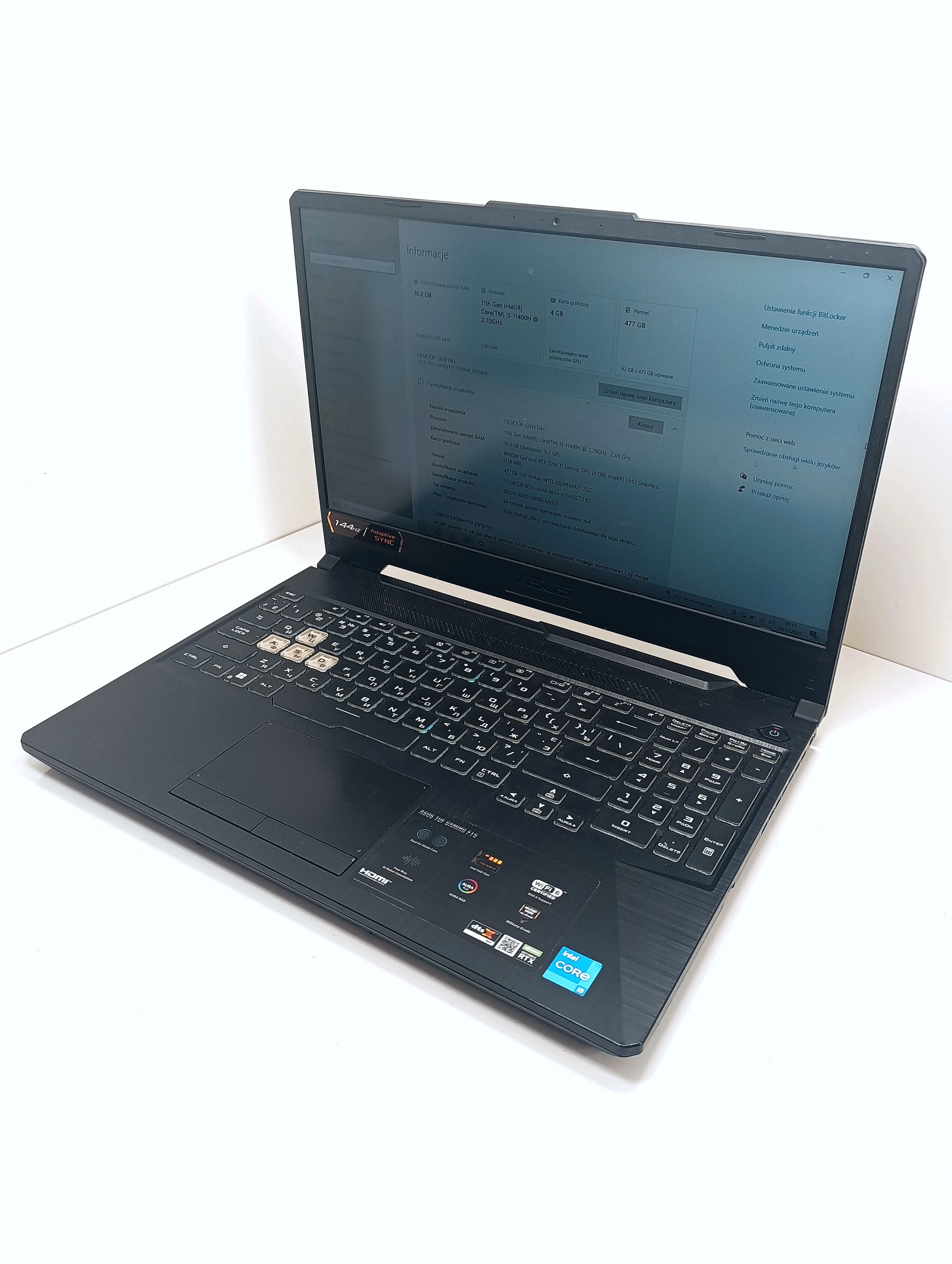 laptop-asus-tuf-gaming-16512-rtx3050ti-intel-i7-11400h-11gen-przekatna-ekranu-1560