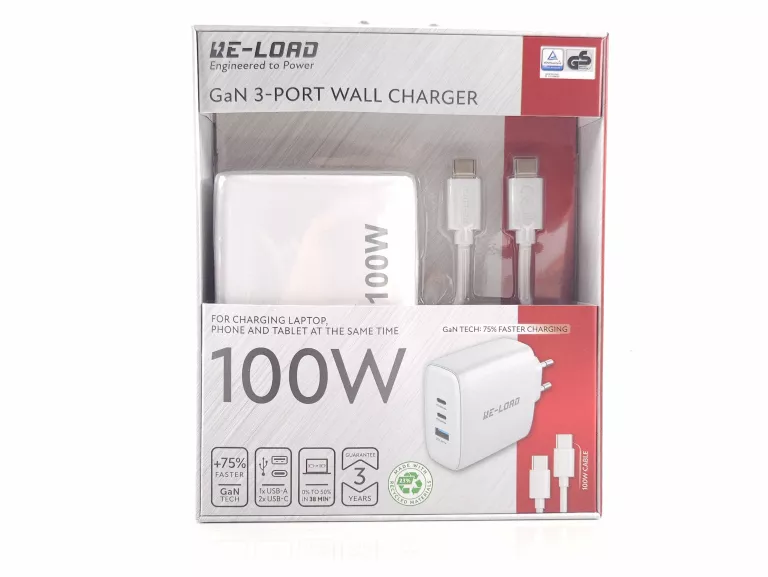 ŁADOWARKA 100W RE-LOAD 3 PORT USB-C USB-A