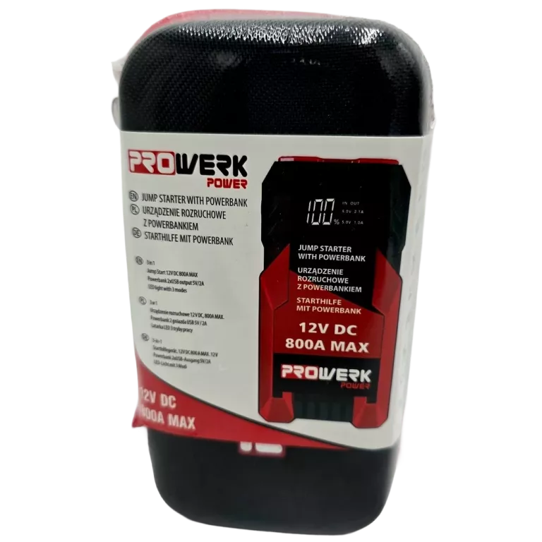BOOSTER URZĄDZENIE ROZRUCHOWE SENA 12V 800A POWERBANK JUMP STARTER LATARKA
