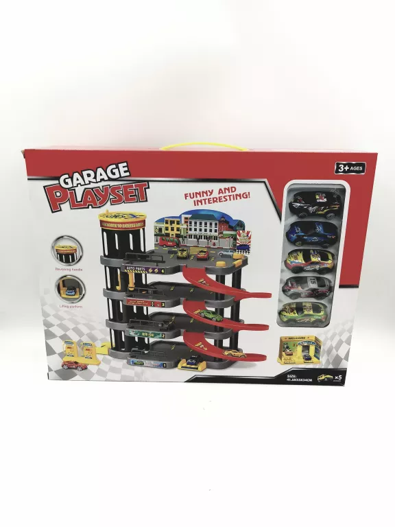 WIELOPOZIOMOWY PARKING GARAŻ PLAYSET 5X AUT