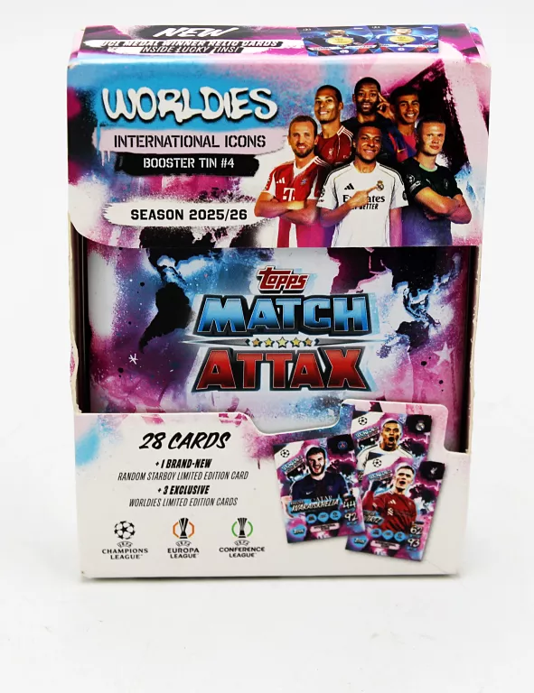 MINI PUSZKA TIN #4 MATCH ATTAX 25/26 WORLDIES INTERNATIONAL ICONS