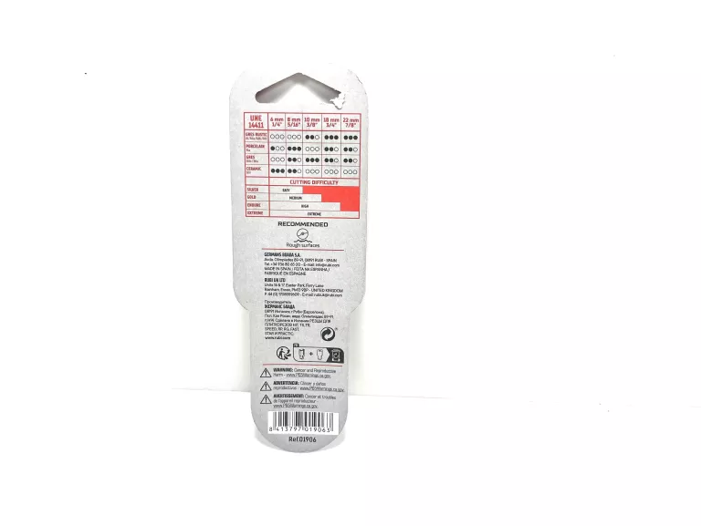 NÓŻ DO PŁYTEK, GLAZURY RUBI 8MM 01903 ENDURE