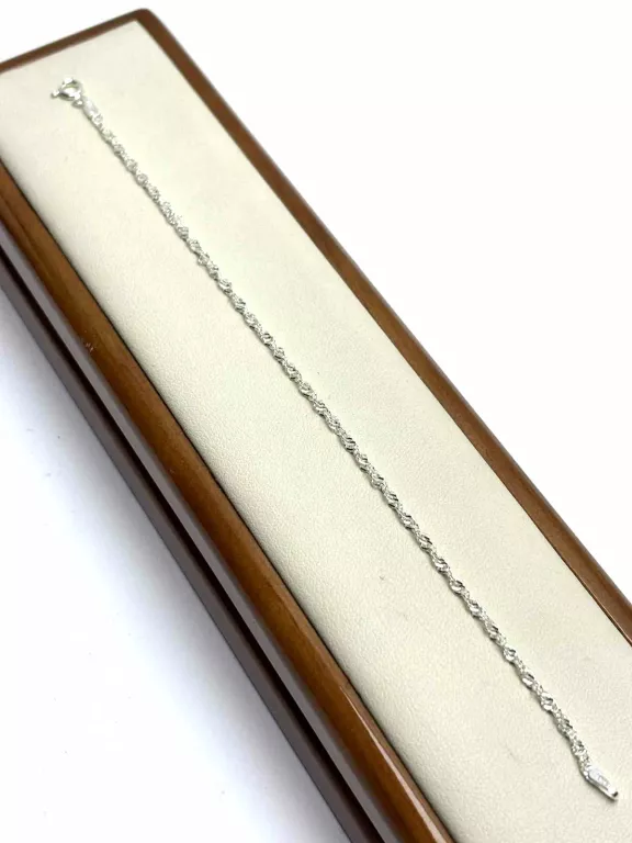 PIĘKNA SREBRNA BRANSOLETKA (P925, 1,26G, 18CM)