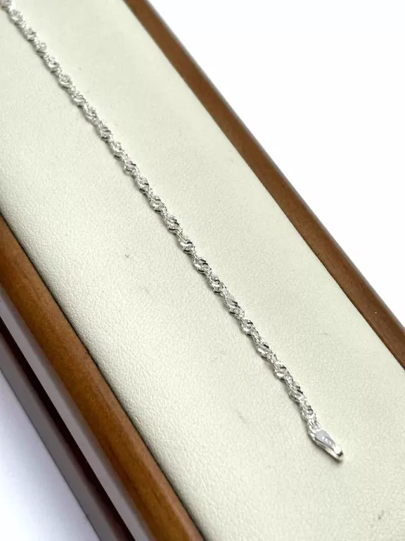 PIĘKNA SREBRNA BRANSOLETKA (P925, 1,26G, 18CM)