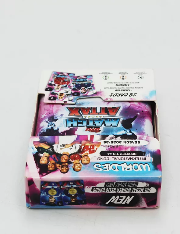 MINI PUSZKA TIN #4 MATCH ATTAX 25/26 WORLDIES INTERNATIONAL ICONS