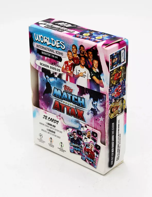 MINI PUSZKA TIN #4 MATCH ATTAX 25/26 WORLDIES INTERNATIONAL ICONS