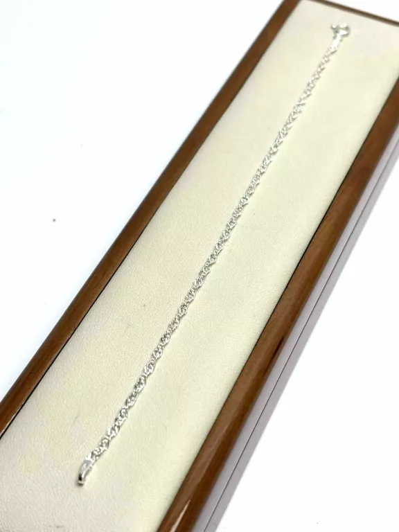 PIĘKNA SREBRNA BRANSOLETKA (P925, 1,26G, 18CM)