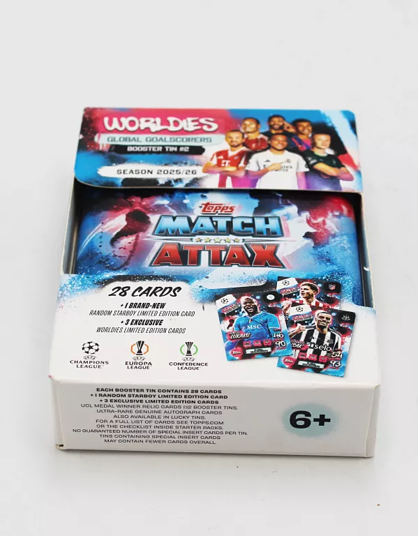 MINI PUSZKA TIN #2 MATCH ATTAX 25/26 WORLDIES GLOBAL GOALSCORERS