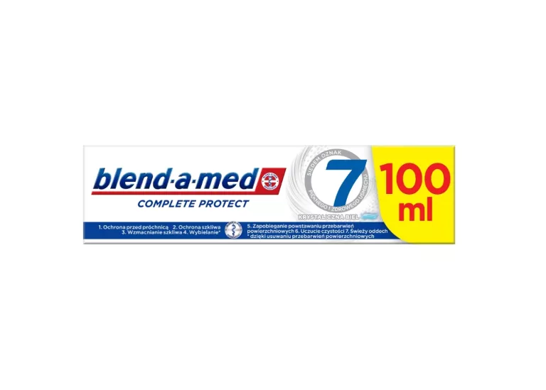 BLEND-A-MED PROTECT 7 CRYSTAL WHITE PASTA DO ZĘBÓW KOMPLETNA OCHRONA ZĘBÓW