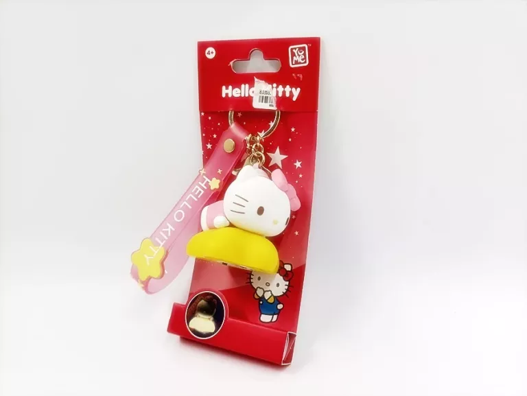 BRELOK/ZAWIESZKA ŚWIECĄCA HELLO KITTY MY MELODY JASNO RÓŻOWA