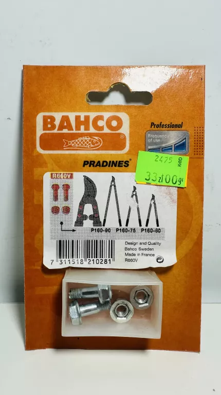 ŚRUBKI ZASTĘPCZE DO SEKATORA BAHCO R660V DO P160 WARTO OKAZJA