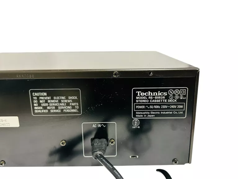 MAGNETOFON TECHNICS RS-BX626 3 GŁOWICOWY