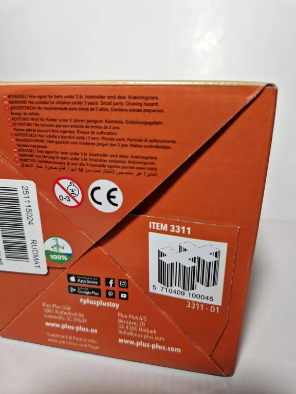 KLOCKI KONSTRUKCYJNE PLUS-PLUS MINI NEON 600 ELEMENTÓW